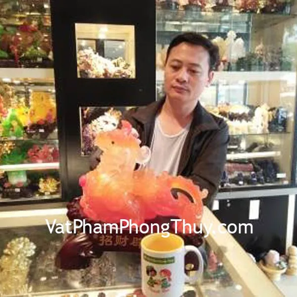Anh Huyên - khách hàng mua tỳ hưu cam C041A