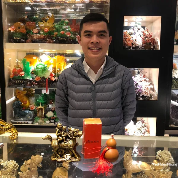Anh Khôi - Khách hàng mua Kỳ lân cõng con D203,Chuông gió đồng D225.