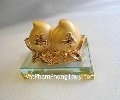 Song đào vàng kim, đế thủy tinh- Phước thọ vô cương E296