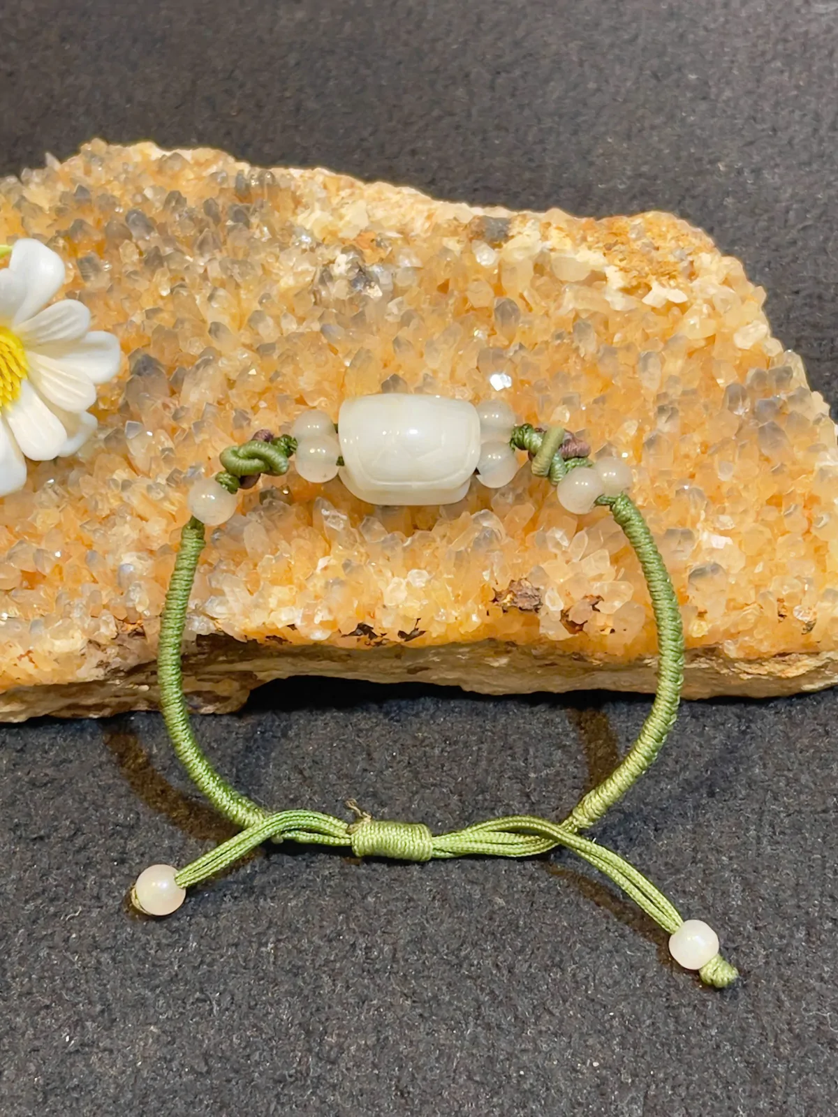 Dây rút mai rùa đá Miến Điện-8 hạt S154