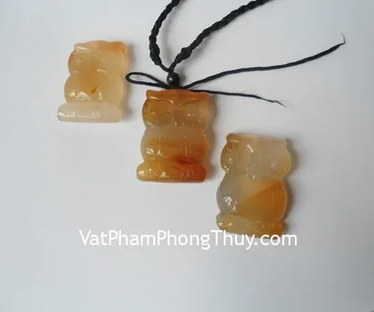 Cú mèo thạch anh hồng lớn FGM164