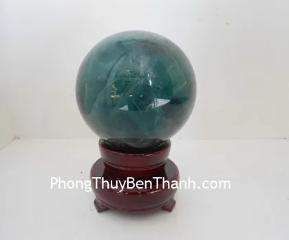 Quả cầu thạch anh vàng non M191-S4-1287