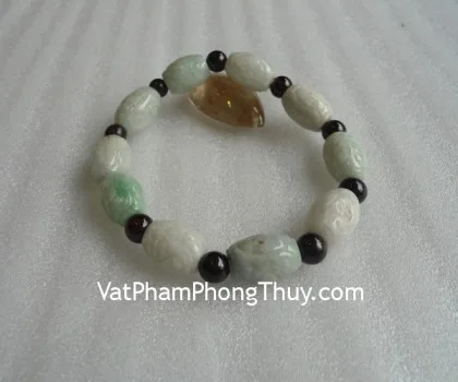 Chuỗi ngọc Myanmar 9 hạt lớn, 9 hạt lựu nhỏ S994