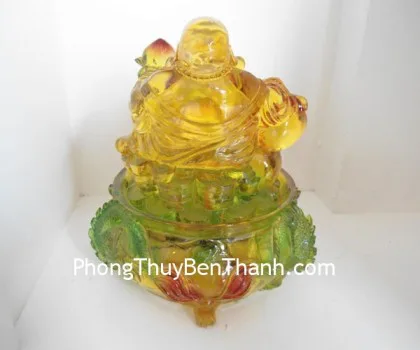 Phật Di Lạc phong thủy luân tiến dụng bách tài F203