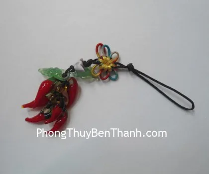Móc đt chùm 6 trái ớt S347