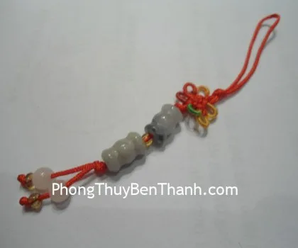 Móc đt 2 ống ngọc nhỏ Miến Điện S333