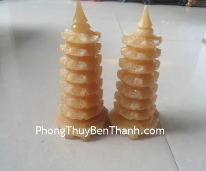 Tháp văn xương hắc ngà 7 tầng (4 tấc) FGM063