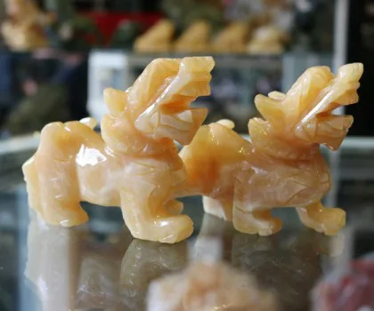 Tỳ hưu hoàng long có bờm (5 tấc) FGM013