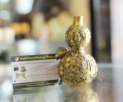 Hồ lô khắc 9 hồ lô nhỏ D260