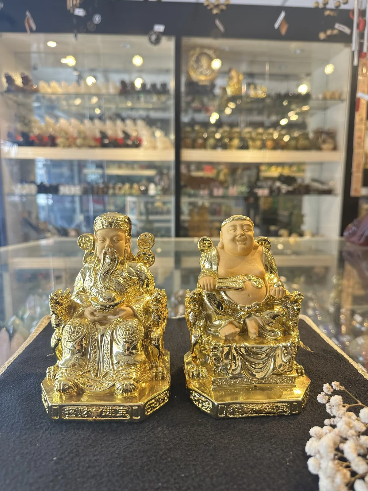 Thần tài thổ địa vàng trung - Chiêu tài tấn bảo C145A