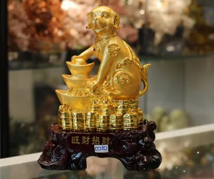 Chó vàng trên đống đỉnh vàng - Chiêu tài tấn bảo C020A