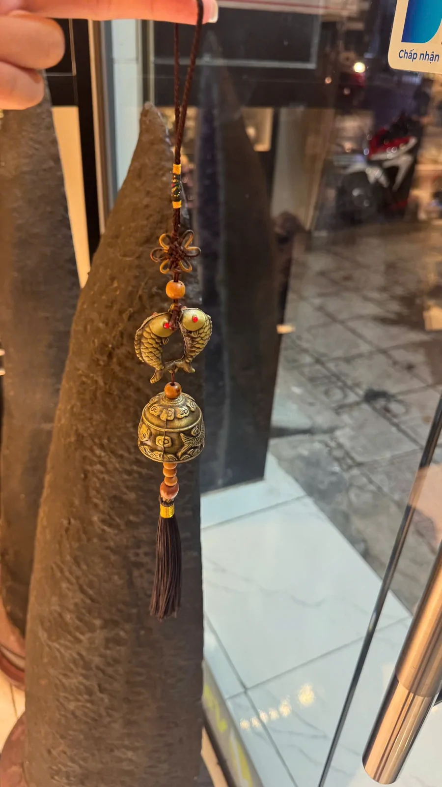 Chuông gió đồng linh vật song ngư CG1264-4