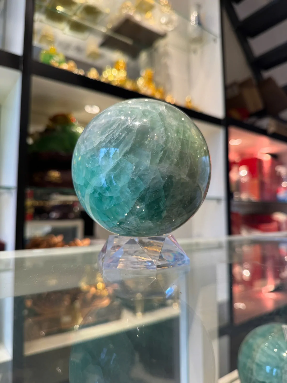 Cầu đá dạ quang xanh tím (đom đóm) QC211-S4-7867