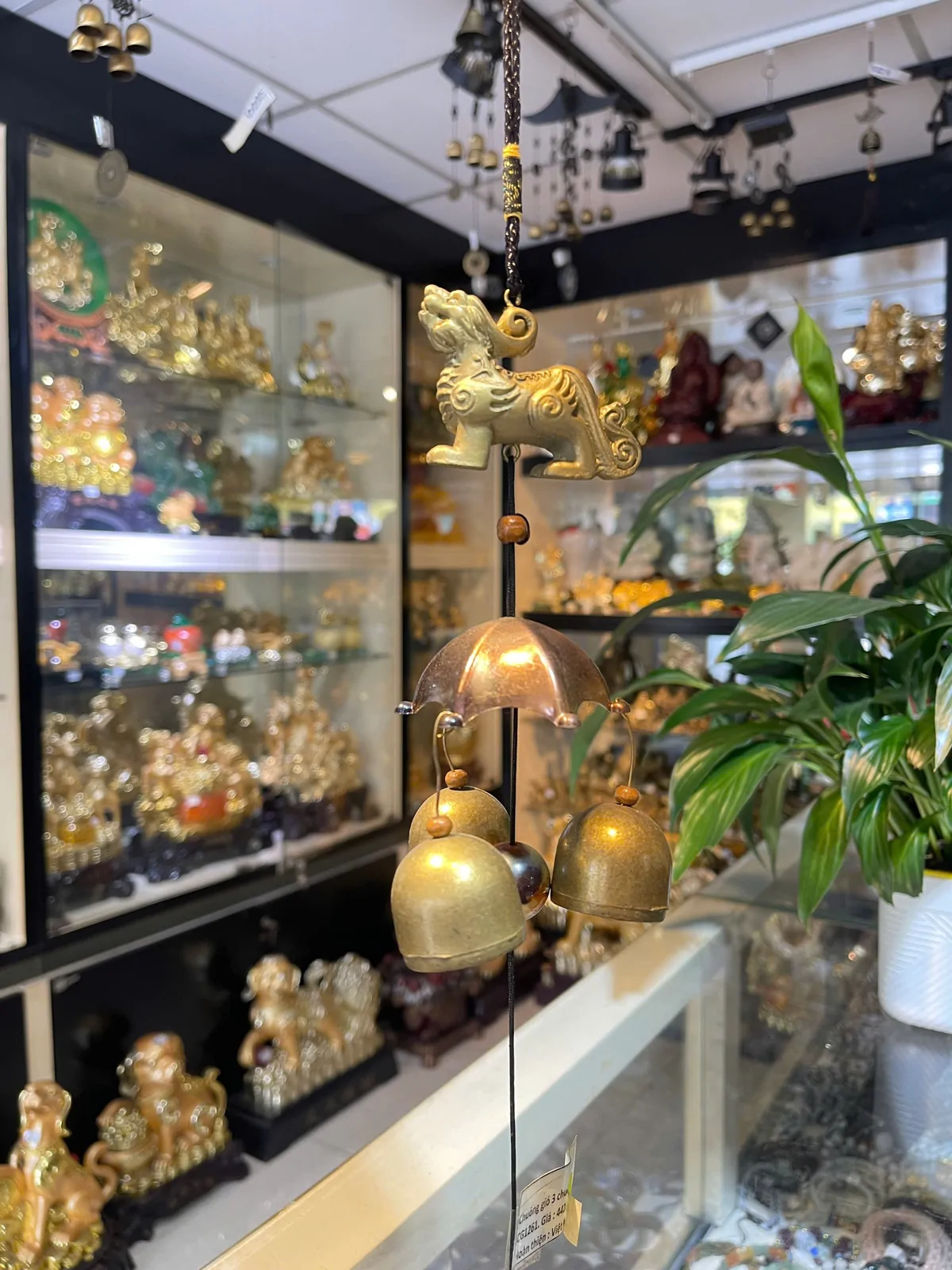 Chuông gió 3 chuông ( rùa - phật - voi - cóc x12c) CG1261