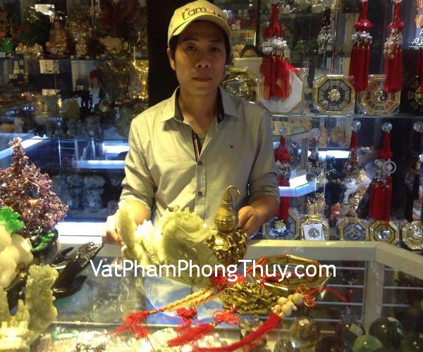 Anh Trường- khách hàng mua rồng cẩm thạch nằm lớn, hồ lô bát tiên lớn, mặt hổ phù đồng