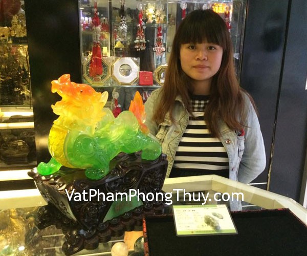 Chị Trang- khách hàng mua tỳ hưu phỉ thúy S2001-S2-9340, tỳ hưu xanh trung H106G
