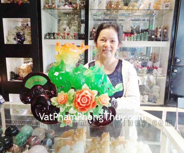 Chị Bình - khách hàng mua Tỳ hưu xanh mẫu đơn H111G
