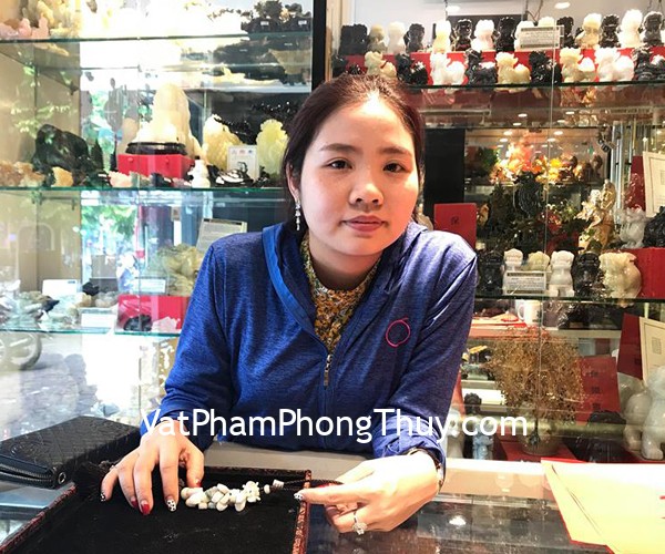Chị Yến - Khách hàng mua Ngọc bội chùm hồ lô Phỉ Thúy A+ S6424