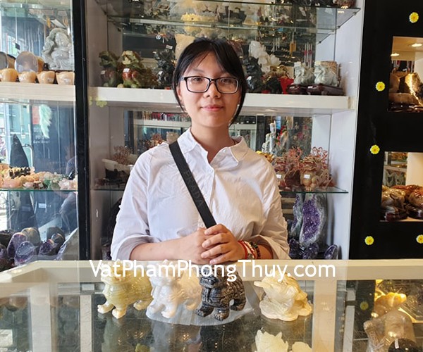 Chị Thanh - khách hàng mua Tỳ hưu Bắc Kinh đen BKD-S, Tỳ hưu Bắc Kinh trắng BKT-S, Tỳ hưu Bắc Kinh xanh BKX-S, Thiềm thừ Cẩm thạch Tây Tạng CTT-S